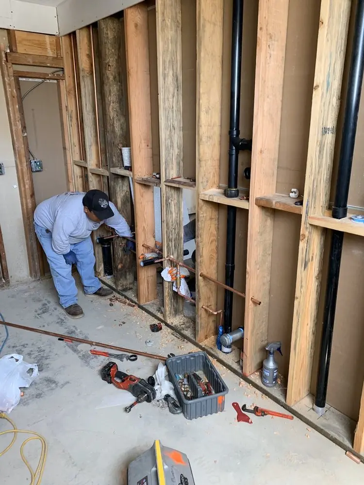 Commercial rough-in plumbing for Gas Line Repair in Lancaster
